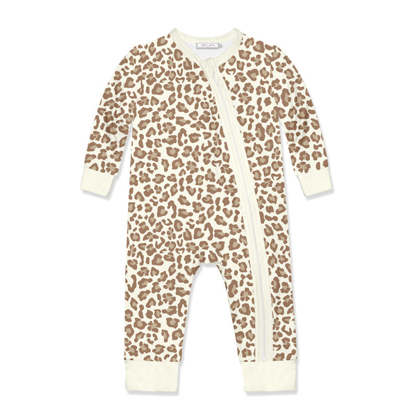 Kids Neutral Skin Print Zip-Up Playsuit