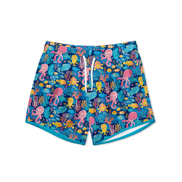 Kids Blue Silly Sea Life Shorties