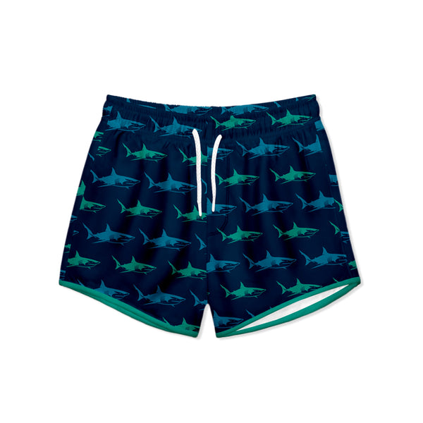 Kids Blue Shark Shorties