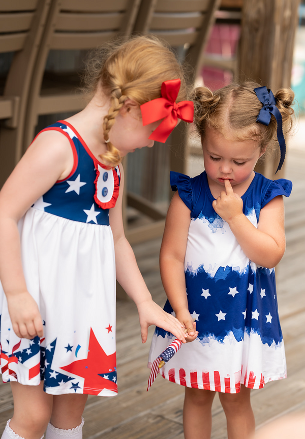 USA Stars & Stripes A-Line Swing Dress