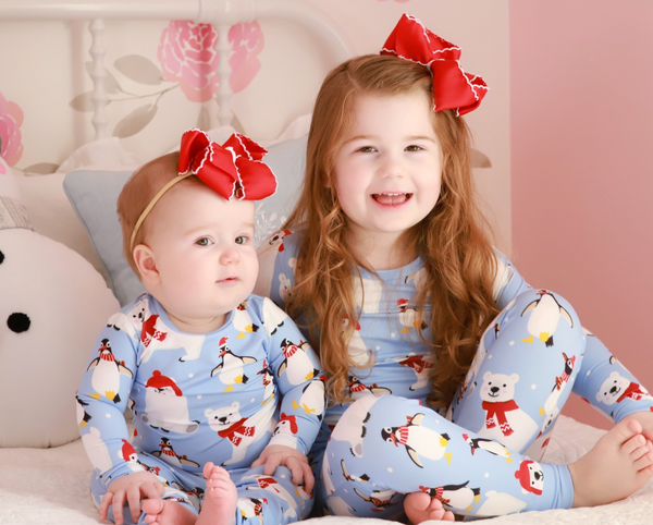 Periwinkle Christmas Dog Pajama Set