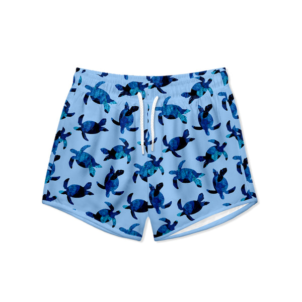 Light Blue Tommy Turtle Swim Shorties
