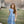 Load image into Gallery viewer, Kids White &amp; Blue Butterfly Bow-Waist Cap-Sleeve Dress
