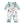 Millie Loves Lily Toddler Girl White Baby Farm Animals Ruffle Trim 1-Piece