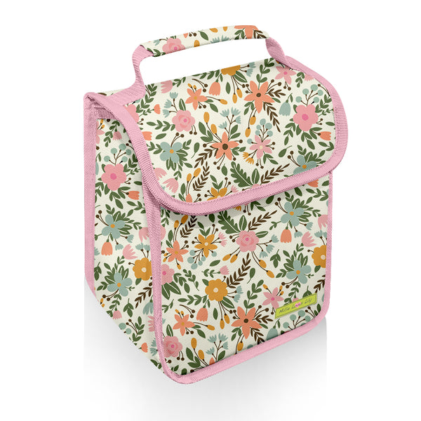 Cream Millie Flower One-Handle Lunch Bag