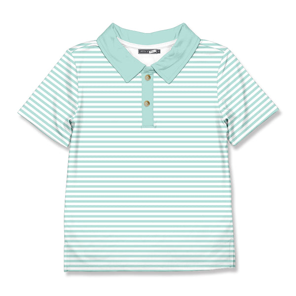 Mint Stripe Polo