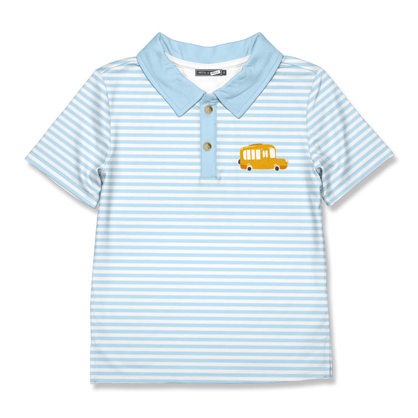 Ice Blue School Bus Polo