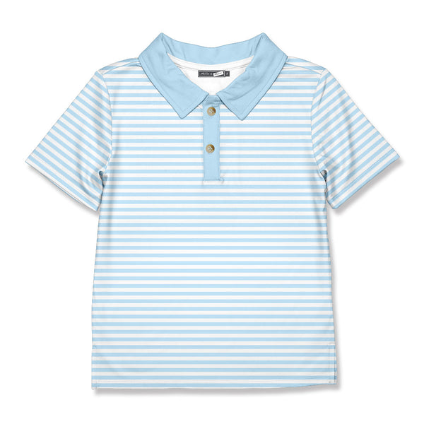 Light Blue Stripe Polo