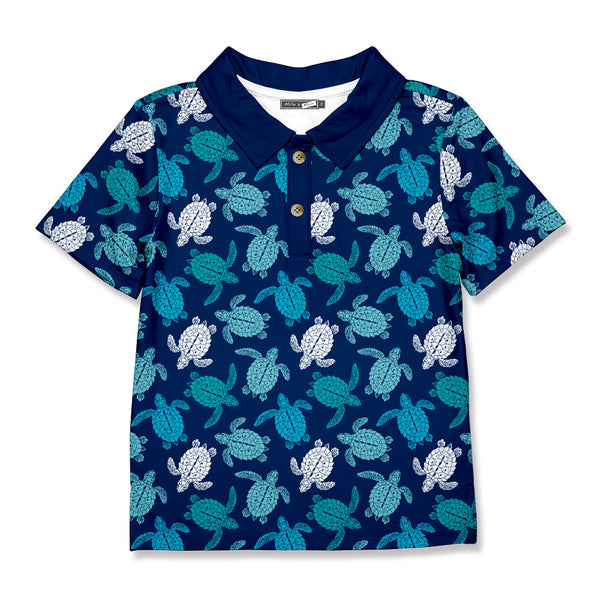 Navy Blue Turtle Polo