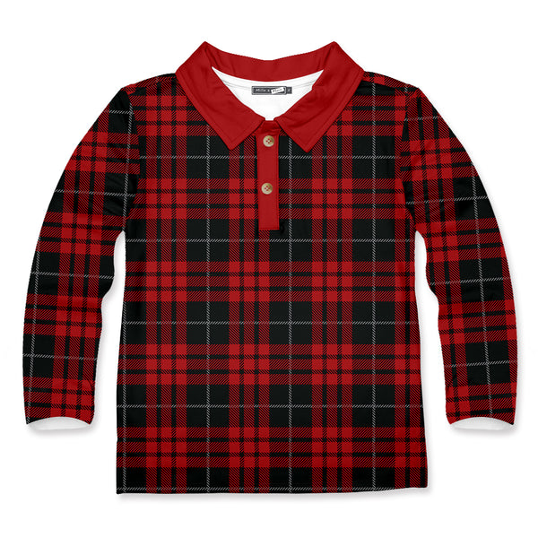 Lumberjack Plaid Long-Sleeve Polo