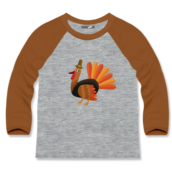Gray Heather Turkey Long-Sleeve Crewneck Top