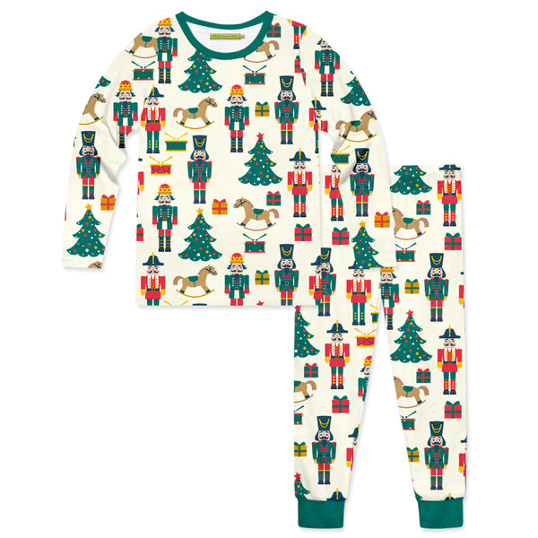 Cream & Green Christmas Dreams Pajama Set