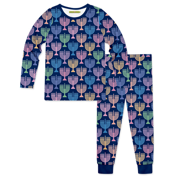 Navy Chanukah Pajama Set