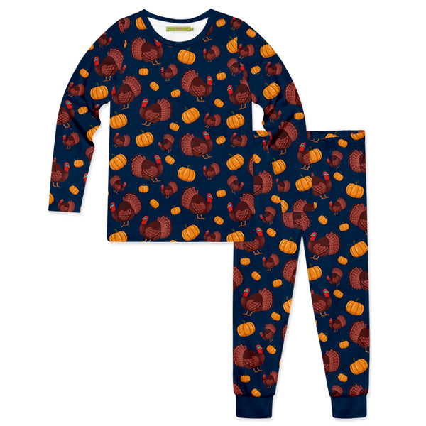 Dark Navy Turkey Pajama Set