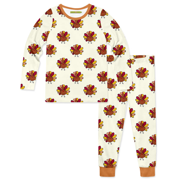 Cream Turkey Pajama Set