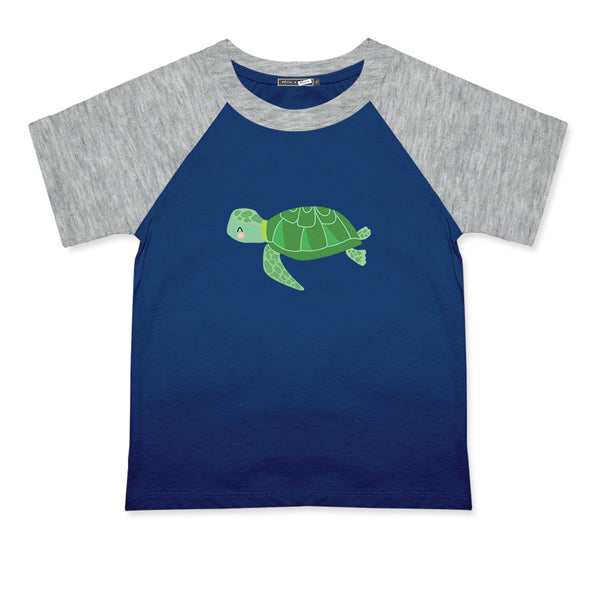 Cobalt Turtle Crewneck Tee