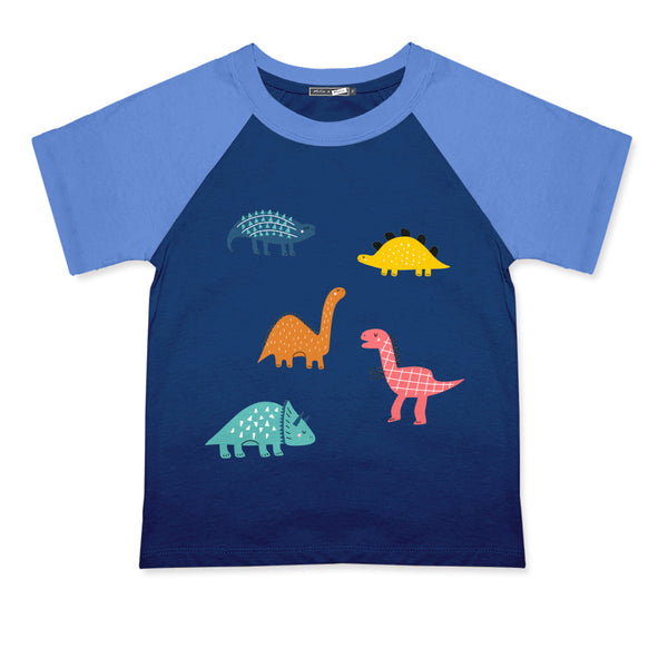 Navy Dinosaur Crewneck Tee