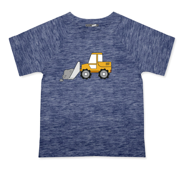 Navy Heather Digger Crewneck Tee