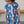 Kids Blue Iris Apple Flowers Button-Up A-Line Dress