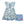 Pale Blue Ladybug Floral Button-Front A-Line Dress & Polka Dot Shorts