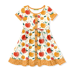 Candy Apple Button Front Dress