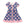 Kids Blue Iris Apple Flowers Button-Up A-Line Dress