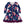 Navy Autumn Floral A-Line Dress