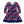 Millie Loves Lily Navy Floral Dress with Decorative Buttons and Contrast Banding