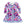 Millie Loves Lily Periwinkle Floral Dress with Decorative Buttons and Contrast Banding