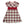 Red Christmas Plaid Bow-Accent Dress