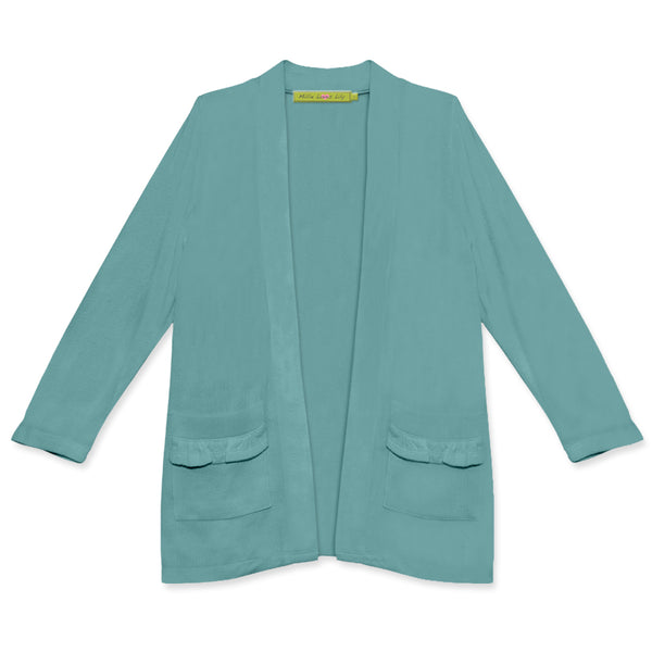 Nile Blue Open Cardigan