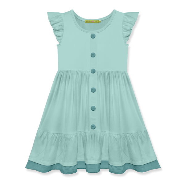 Mint Button Up Dress