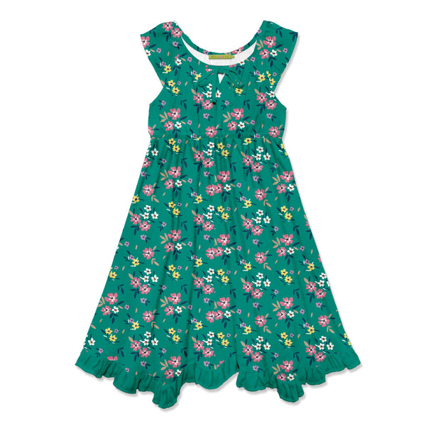 Green Florence Handkerchief Dress