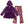 Load image into Gallery viewer, Plum Ruffle-Hem Velour Hooded Tunic &amp; Regal Rose Leggings
