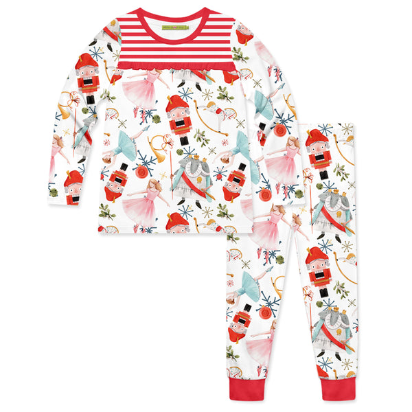 Red Nutcracker Dance Pajama Set