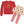 Red Angel-Sleeve Sweatshirt & Gingerbread Skirted Leggings
