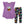 Purple Kitty Angel-Sleeve Hi-Low Top & Halloween Attic Leggings