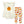 Cream Angel-Sleeve Top & Pumpkins Leggings