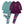 Millie Loves Lily Nile Blue & Plum Long Sleeve Tops & Leggings Set
