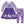 Millie Loves Lily Girls Purple Darling Unicorn Button-Accent A-Line Dress & Leggings Set