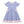 Periwinkle Mini Flower Bow-Sleeve A-Line Dress