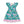 Load image into Gallery viewer, Turquoise Green School Supplies Patch-Pocket Angel-Sleeve Dress
