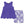 Blue Iris Sleeveless Ruffle Baby-Doll Top & Butterfly Jewel Bike Shorts