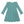 Kids Nile Blue Ribbed Ruffle-Shoulder A-Line Dress