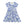 Load image into Gallery viewer, Kids White &amp; Blue Butterfly Bow-Waist Cap-Sleeve Dress
