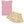 Dusty Pink Ribbed Ruffle Sleeveless Top & Lemonade Skort