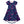 Navy Dusk Floral Midi-Length Hi-Low Dress