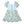 Load image into Gallery viewer, Kids Light Blue School Supplies Ruffle-Hem A-Line Dress
