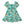 Mint Butterfly Betty Ruffle-Hem A-Line Dress