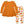 Orange Ruffle-Hem Long-Sleeve Top & Cream Pumpkins Leggings
